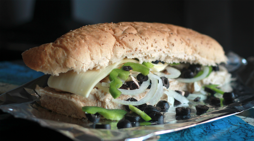 Sub Shop vegetarian sub